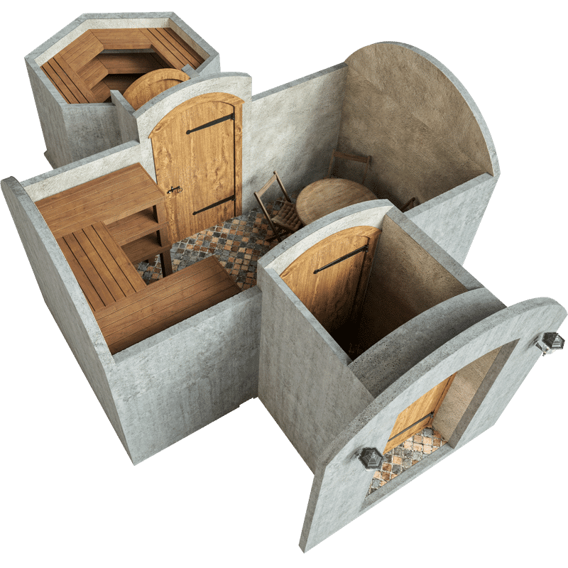Sechseckige Kammer kamber